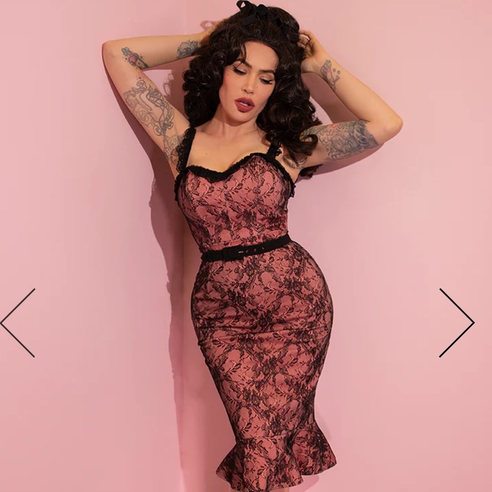 Vixen By Micheline Pitt flutter skirt and top set